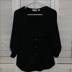 Black Dressy Button Up